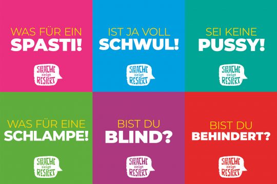 Kampagne "Sprache zeigt Respekt" (Bilder: RDJ)