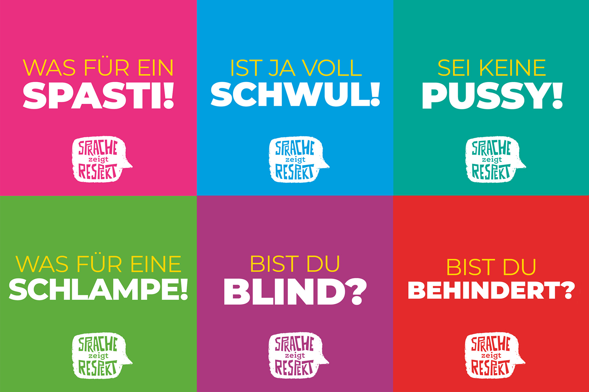Kampagne "Sprache zeigt Respekt" (Bilder: RDJ)