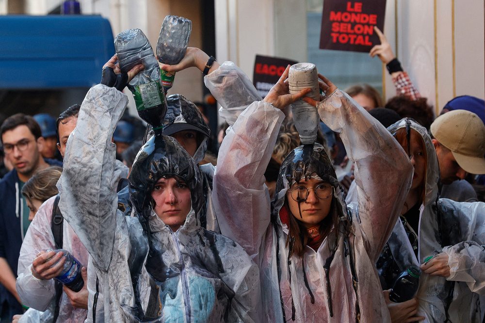 Klimaprotest in Paris (Bild: Geoffroy Van der Hasselt/AFP)