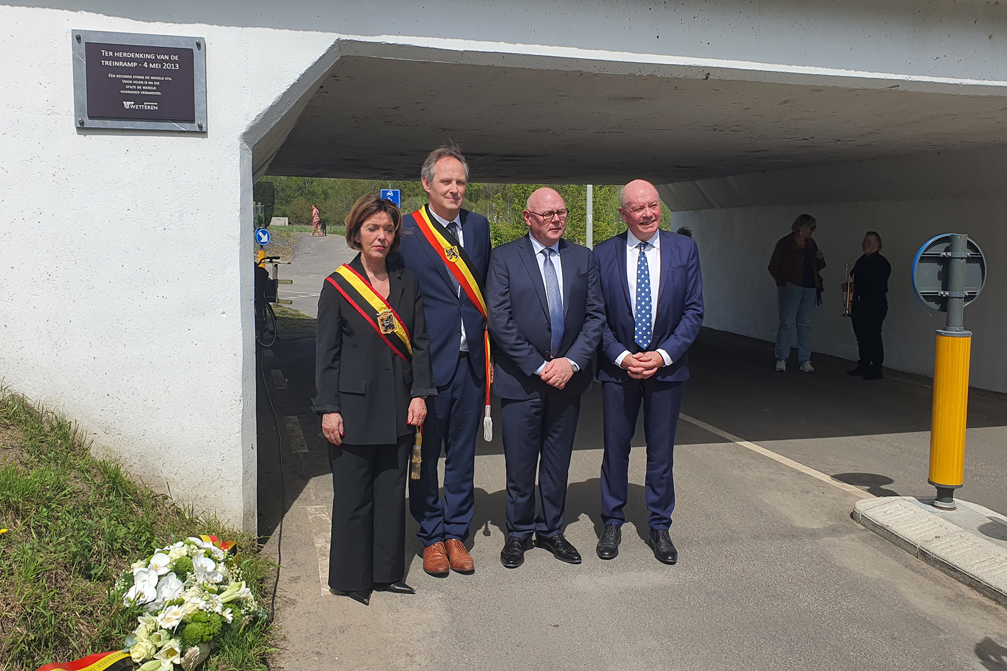 Gedenkfeier für Zugunglück Wetteren