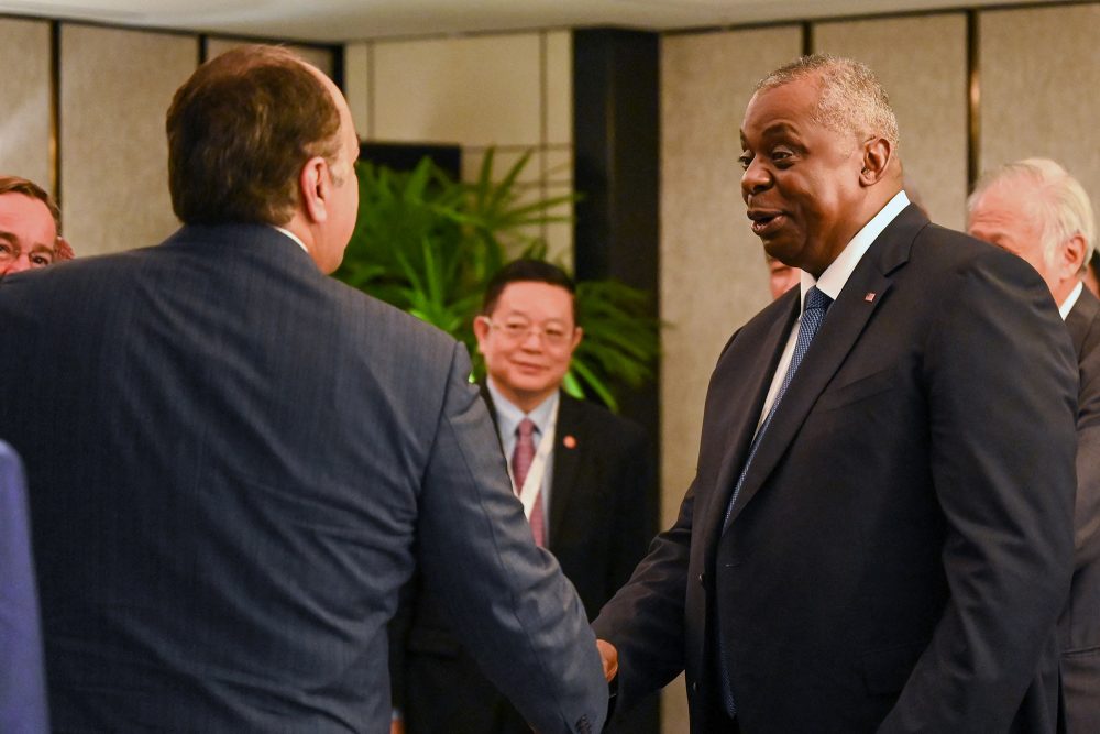 US-Verteidigungsminister Lloyd Austin in Singapur (Bild: Roslan Rahman/AFP)