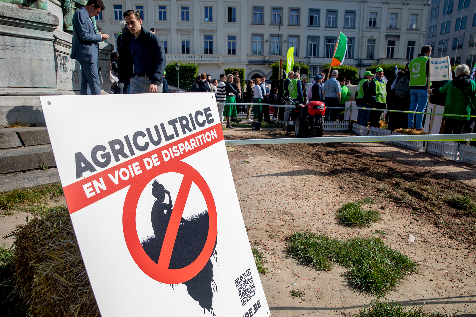 Landwirte demonstrieren in Brüssel (Bild: Hatim Kaghat/Belga)