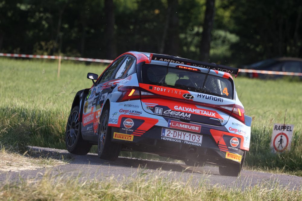 Cédric Cherain (Hyundai) bei der Rally of Bertrix (Bild: Letihon.be)