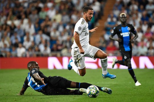 Eden Hazard beim Champions-League-Spiel zwischen Real Madrid und Club Brügge 2019 (Bild: Pierre-Philippe Marcou/AFP)