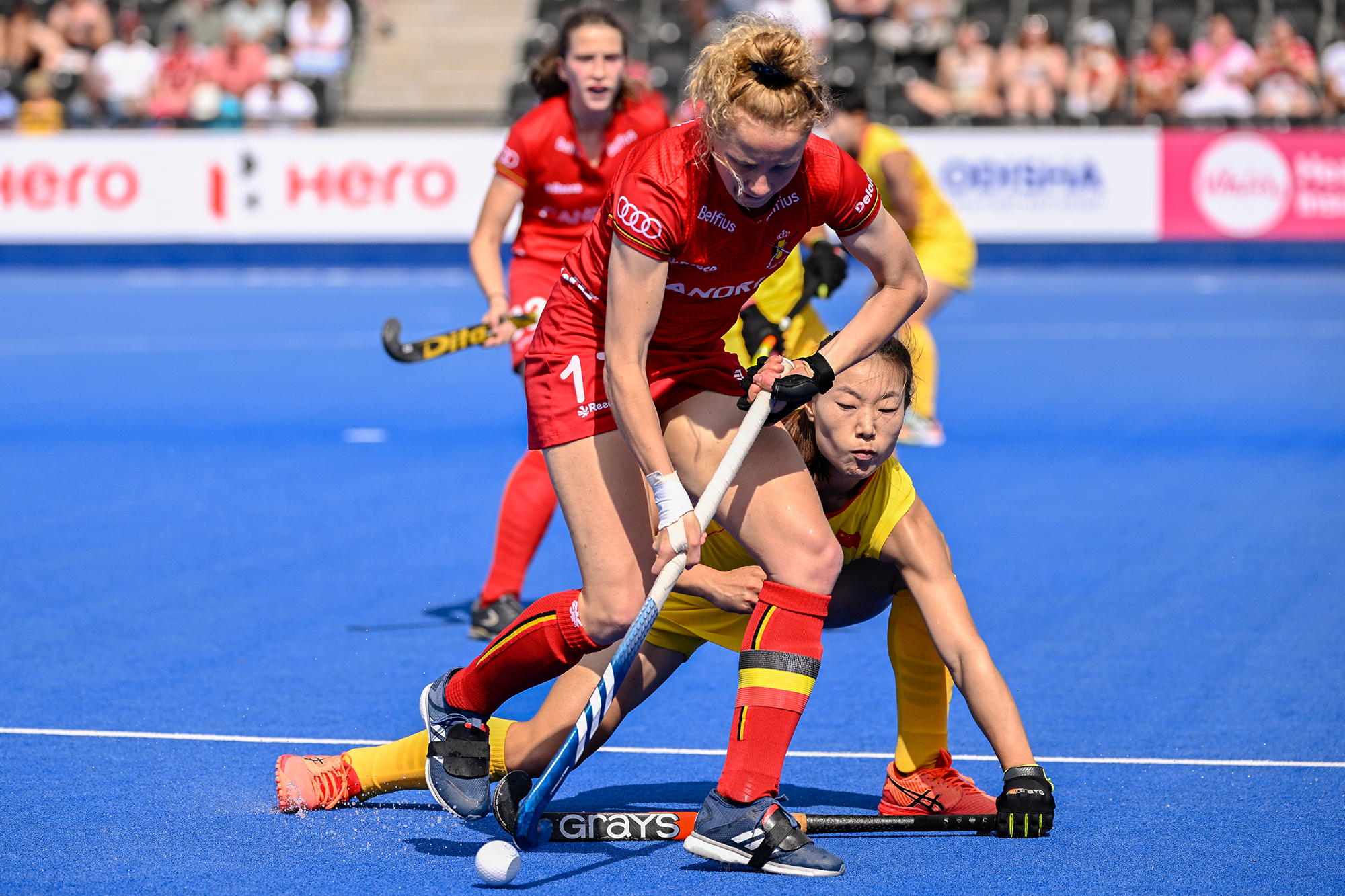 Hockey Pro League: Belgien besiegt China - im Foto zu sehen ist Michelle Struijk (Bild: Laurie Dieffembacq/Belga)