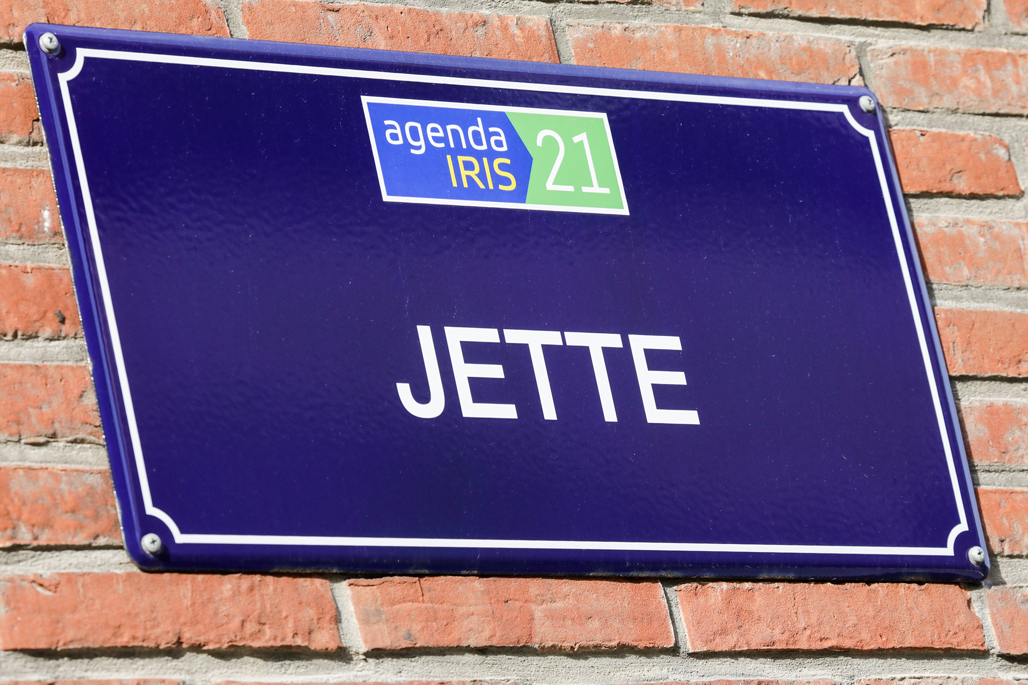 Name der Brüsseler Gemeinde Jette auf einem Straßenschild (Bild: Thierry Roge/Belga)