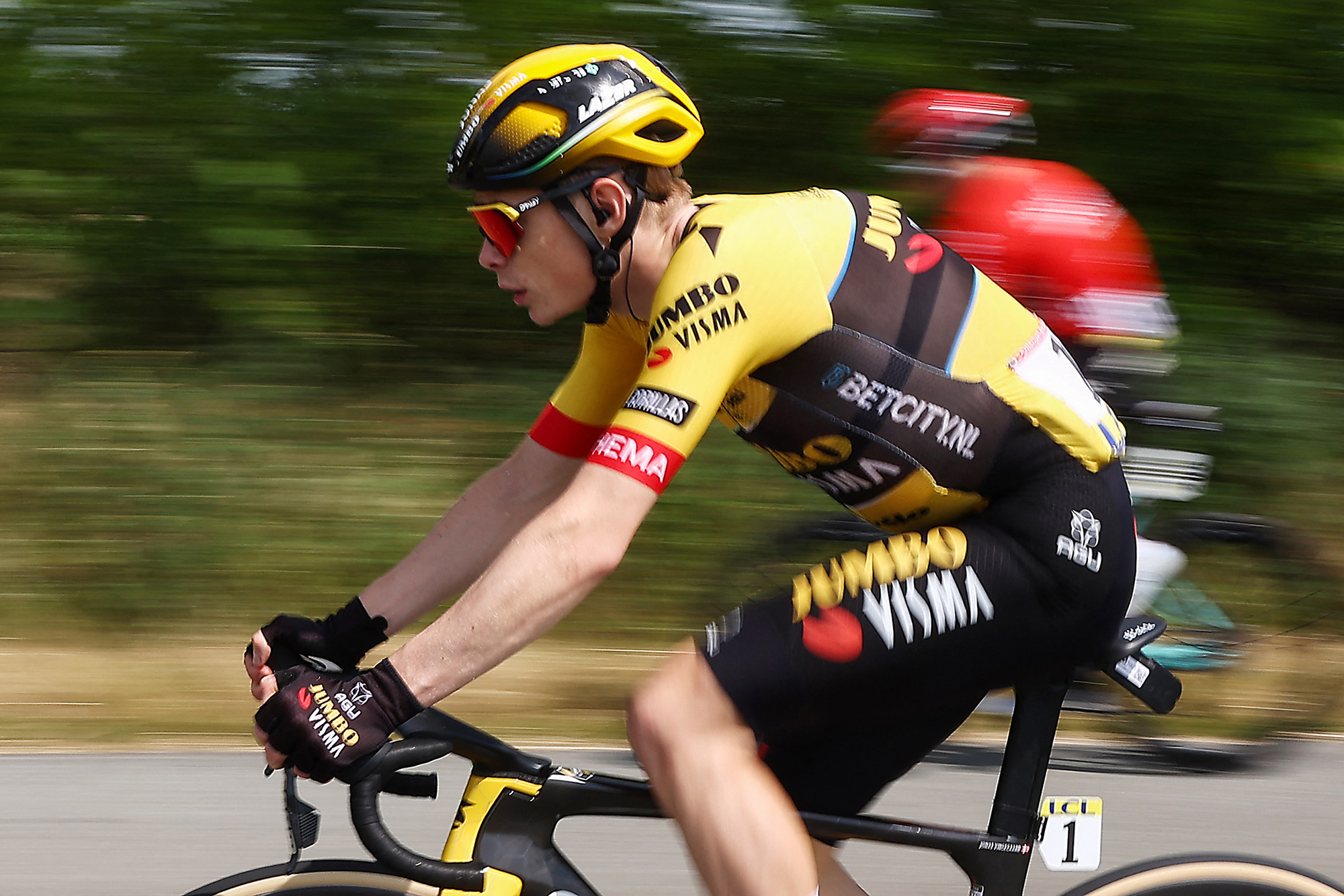 Jonas Vingegaard bei der Dauphiné-Rundfahrt (Bild: Anne-Christine Poujoulat/AFP)