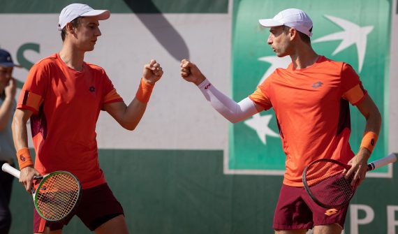 Joran Vliegen und Sander Gillé am 30.5. bei Roland Garros (Bild: Benoit Doppagne/Belga)