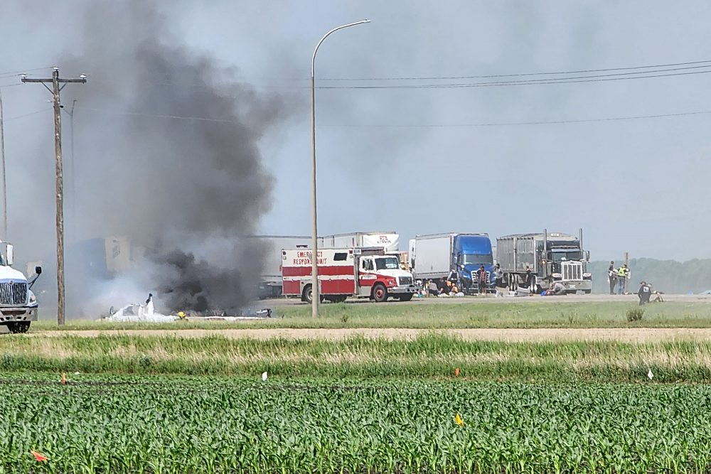 Schwerer Verkehrsunfall in Kanada (Bild: Nirmesh Vadera/AFP)