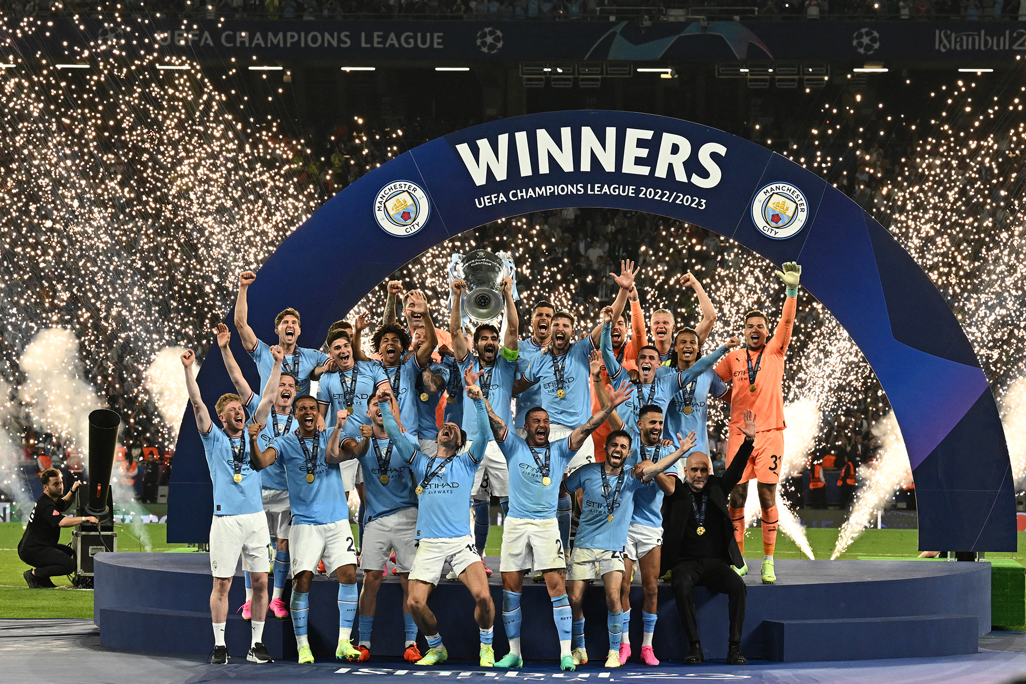 ManCity gewinnt erstmals Champions League (Bild: Paul Ellis/AFP)
