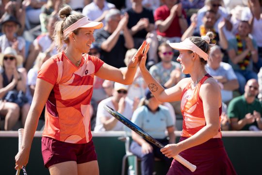 Elise Mertens und Storm Hunter erreichen das Achtelfinale (Bild: Benoit Doppagne/Belga)