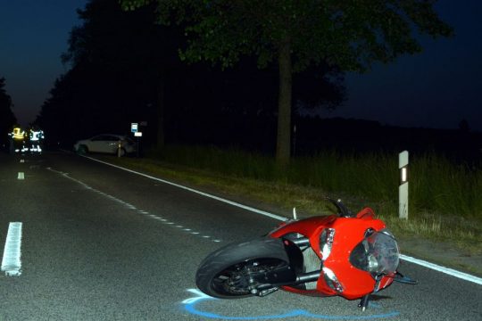 Motorradunfall im Norden von Luxemburg