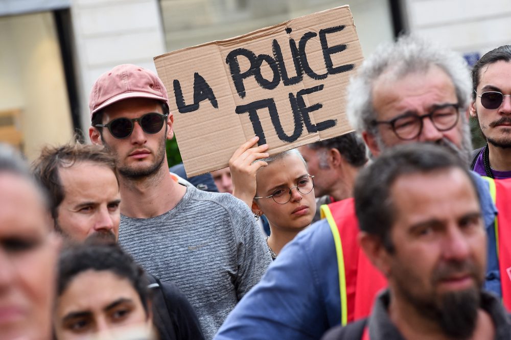 Protest in Nantes (Bild: Sebastien Salom-Gomis/AFP)