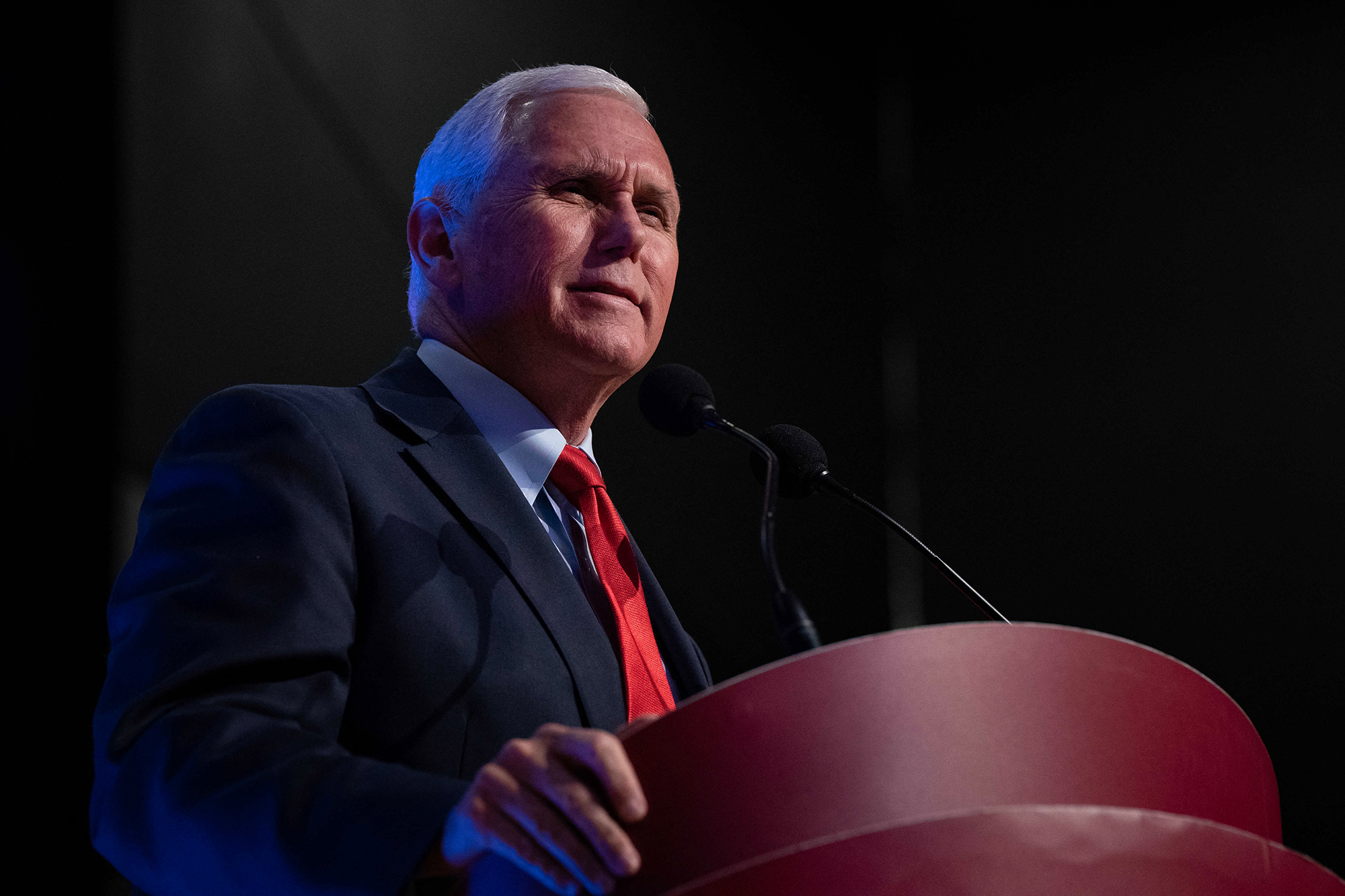 Mike Pence (Archivbild: Allison Joyce/AFP)