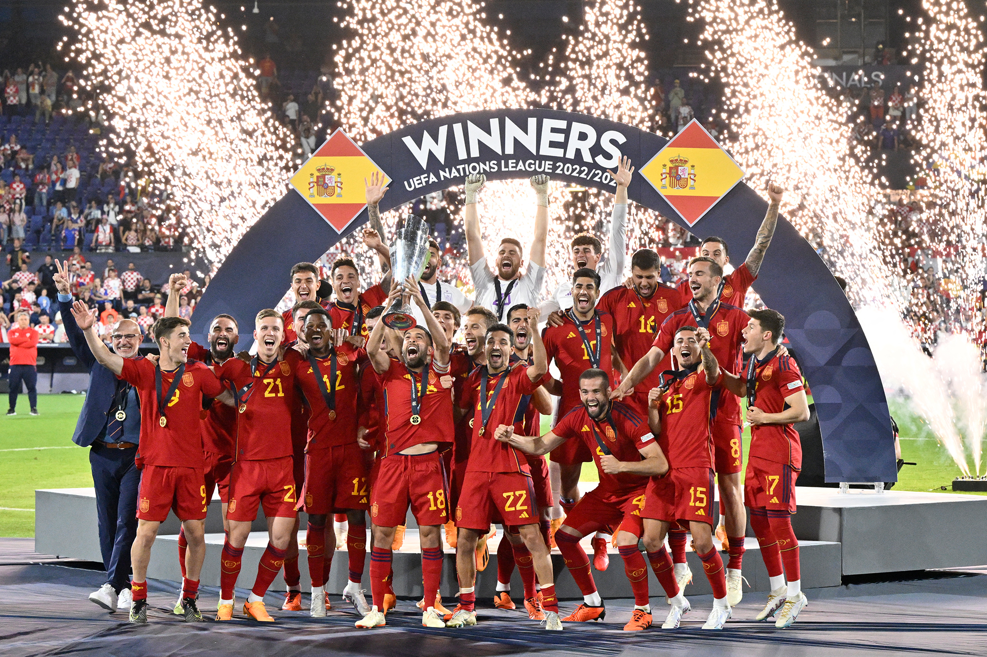 Spanien gewinnt Nations League (Bild: John Thys/AFP)
