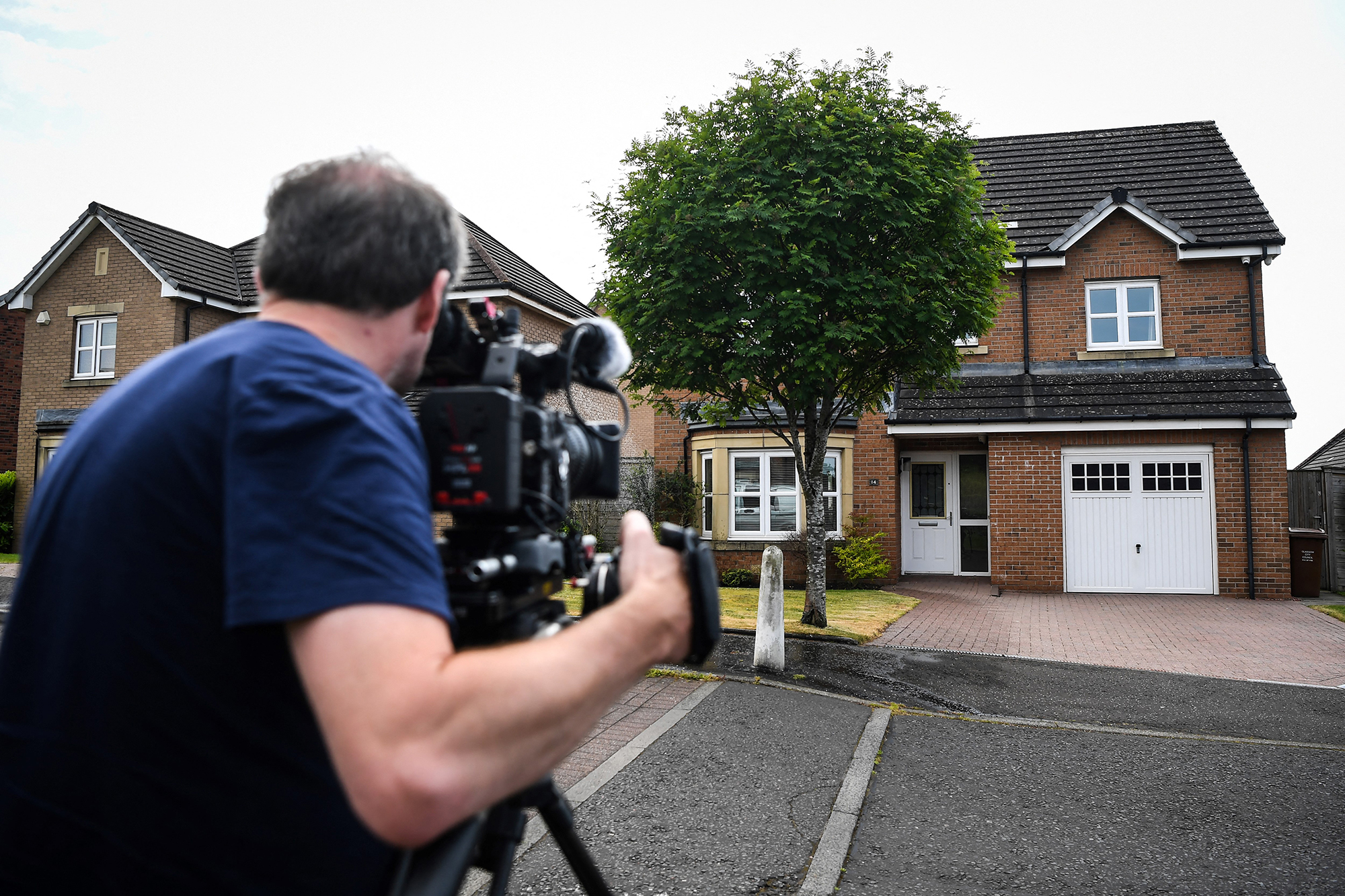 Das Wohnhaus von Ex-Premier Nicola Sturgeon im schottischen Glasgow (Bild: Andy Buchanan/AFP)