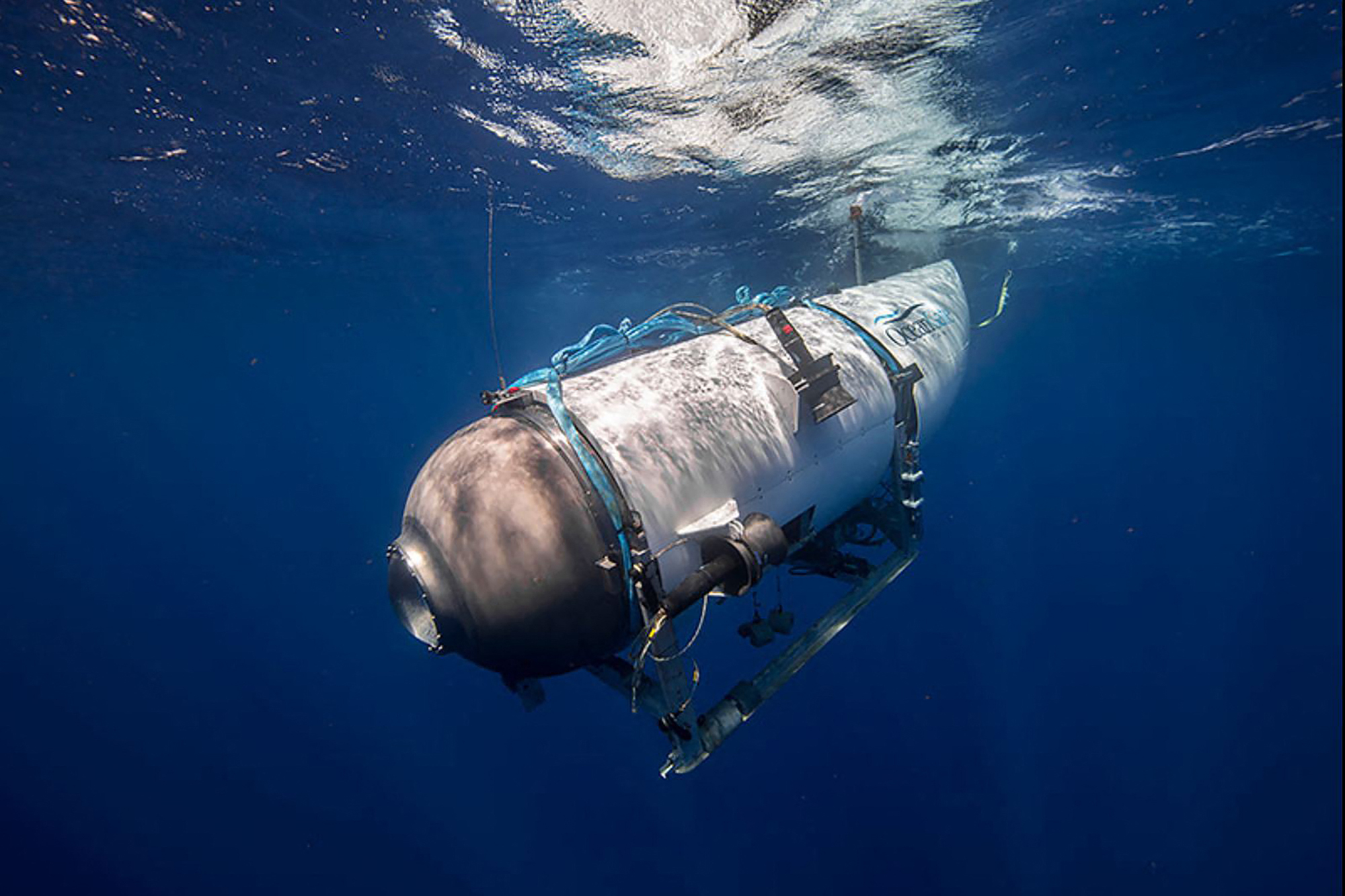 So sieht das Tauchboot "Titan" aus (Bild: OceanGate Expeditions/HAndout/AFP)