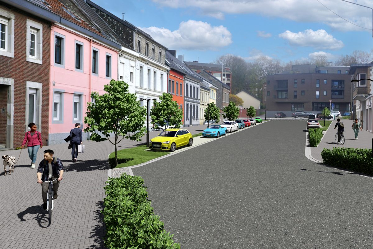 Die Eupener Unterstadt soll ein neues Gesicht bekommen - der Architektenentwurf gibt den Blick auf die Zukunft preis (Bild: Bureau Berg)