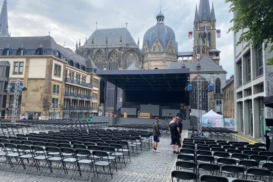 Vorbereitungen zur Heiligtumsfahrt in Aachen