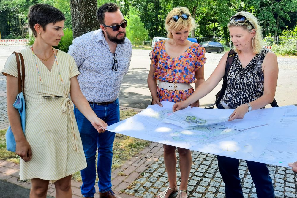 Wallonische Ministerin Céline Tellier besucht Eupen (Bild: Chantal Delhez/BRF)