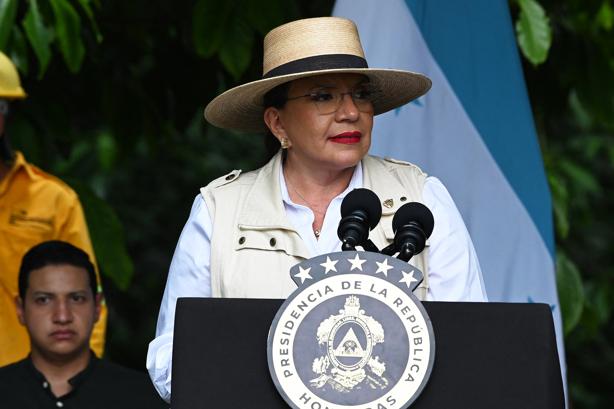 Honduras Präsidentin Xiomara Castro (Bild: Orlando Sierra/AFP)