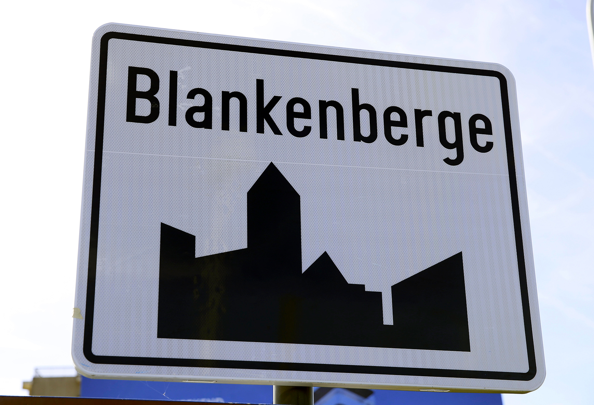 Schild von Blankenberge (Bild: Nicolas Maeterlinck/Belga)