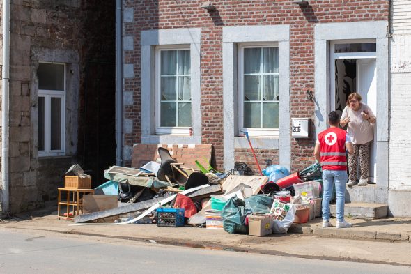 Nachbarschaftshilfe vom Rote Kreuz Belgien (Bild: Gilles Lemoine)