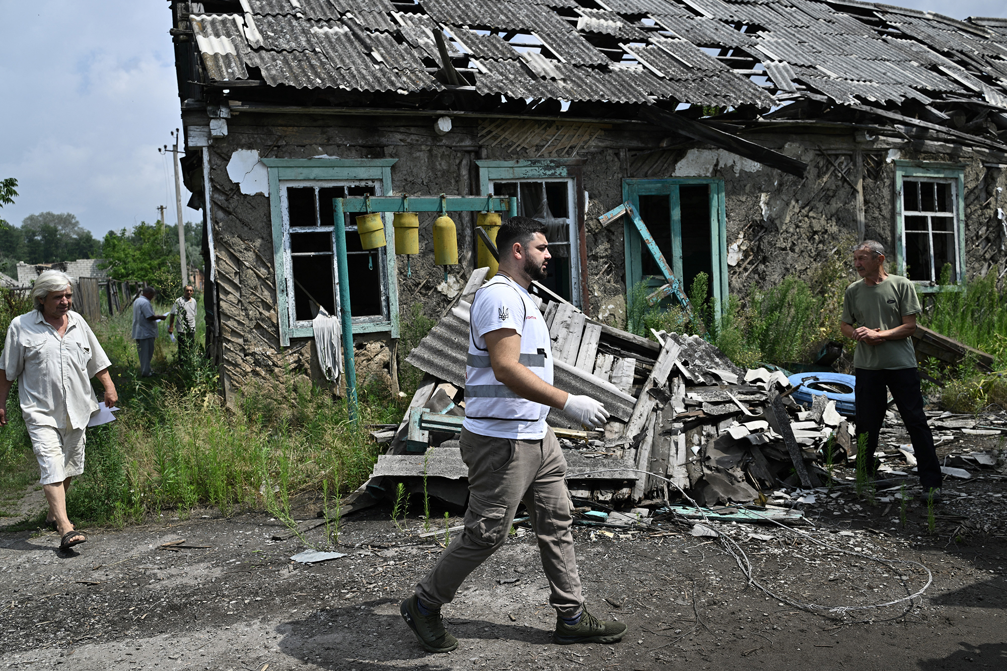 Staryi Karavan in der Region Donetzk am Freitag (Bild: Genya Savilov/AFP)