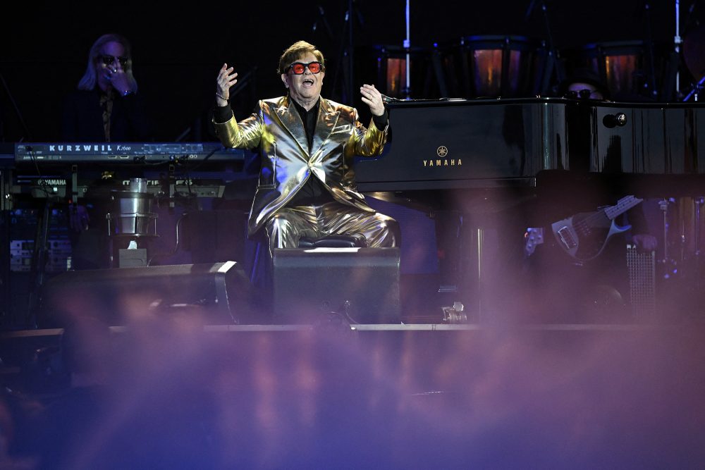 Elton John Ende Juni beim Glastonbury Festival in England (Bild: Oli Scarff/AFP)