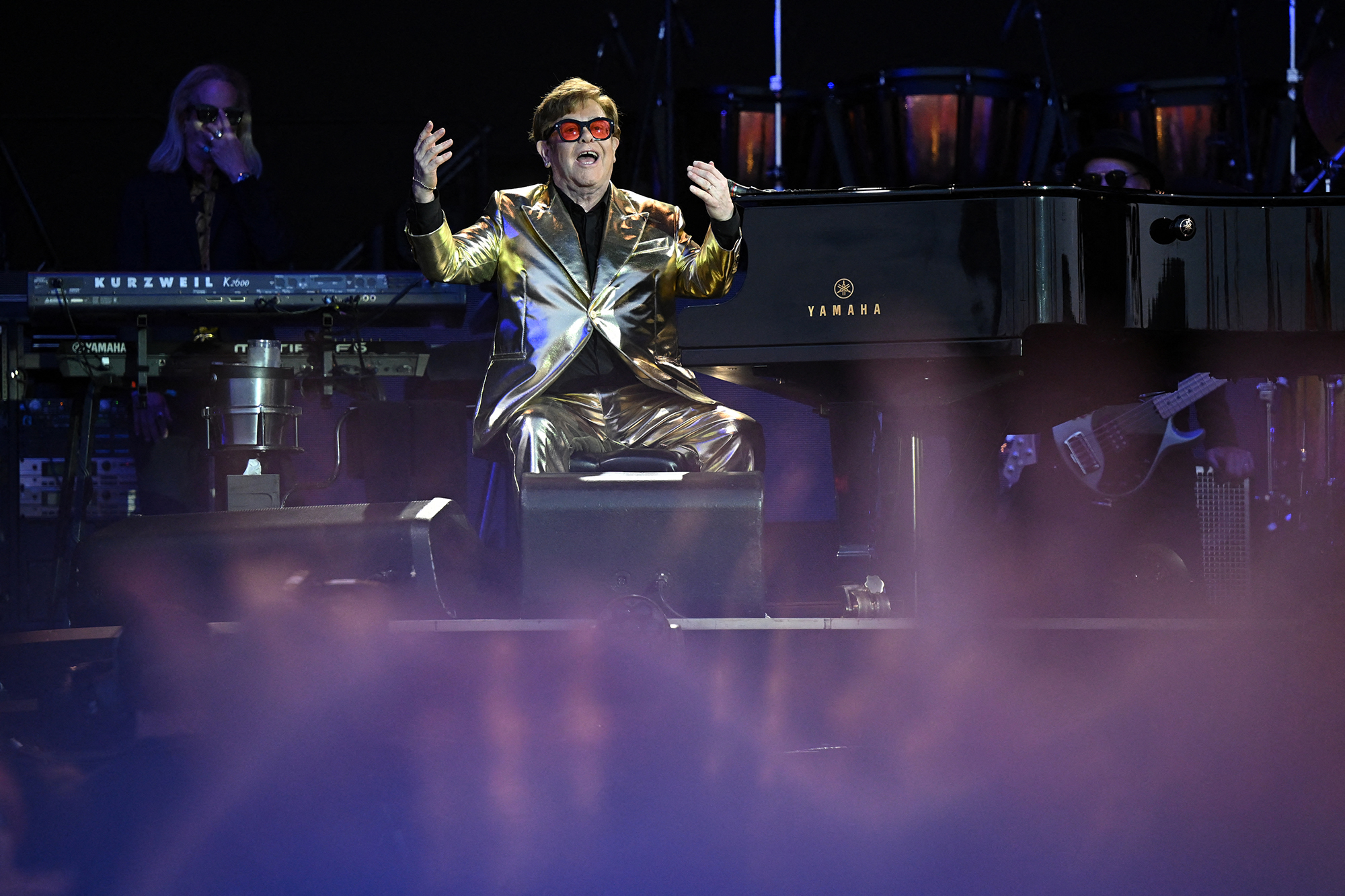 Elton John Ende Juni beim Glastonbury Festival in England (Bild: Oli Scarff/AFP)