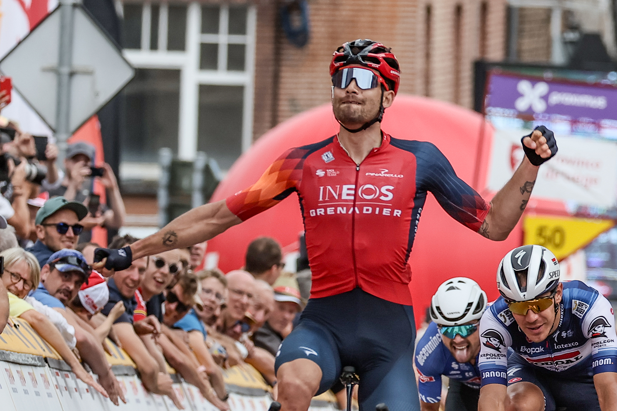 Filippo Ganna gewinnt die erste Etappe der Tour de Wallonie