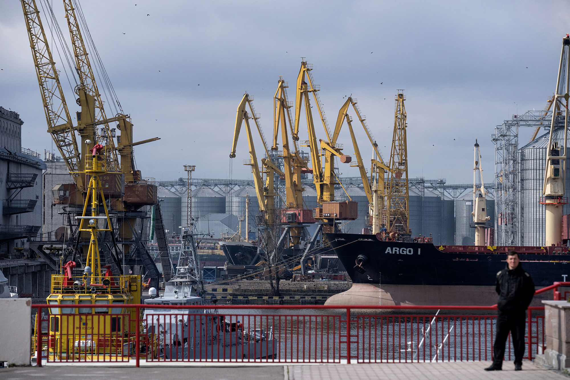 Getreideterminal des Hafens von Odessa (Bild: Bo Amstrup/Ritzau Scanpix/AFP)