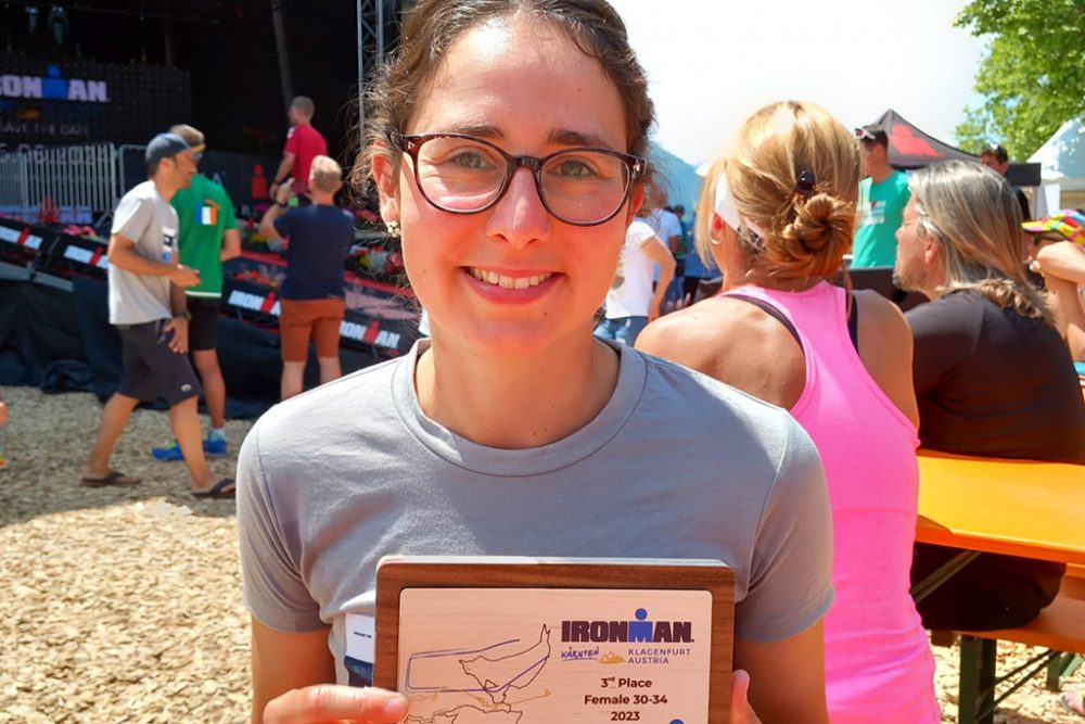 Jana Backes überzeugt bei ihrer Triathlon-Premiere in Klagenfurt (Bild: privat)