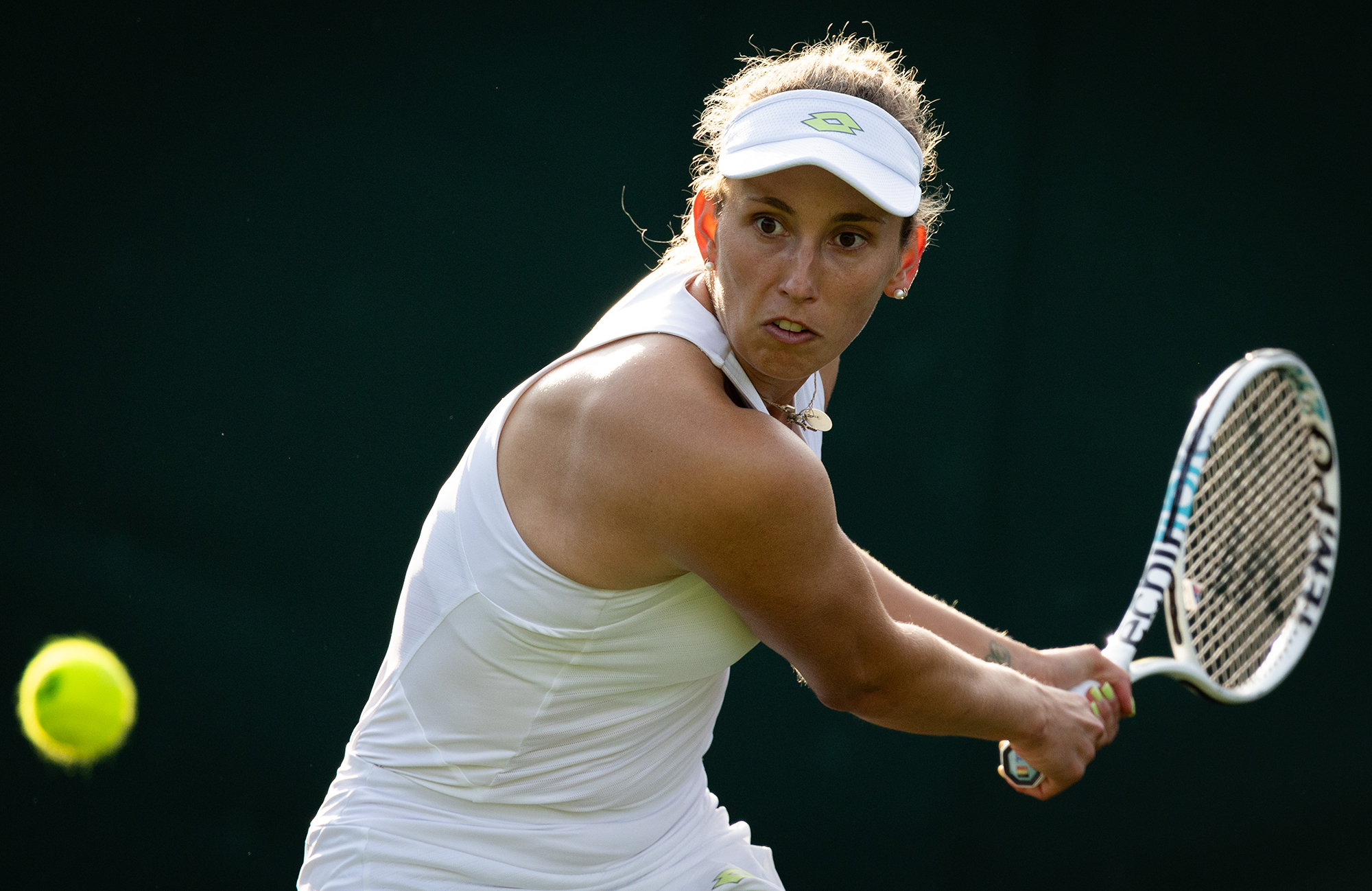 Elise Mertens beim Tennisturnier in Wimbledon (Bild: Benoit Doppagne/Belga)