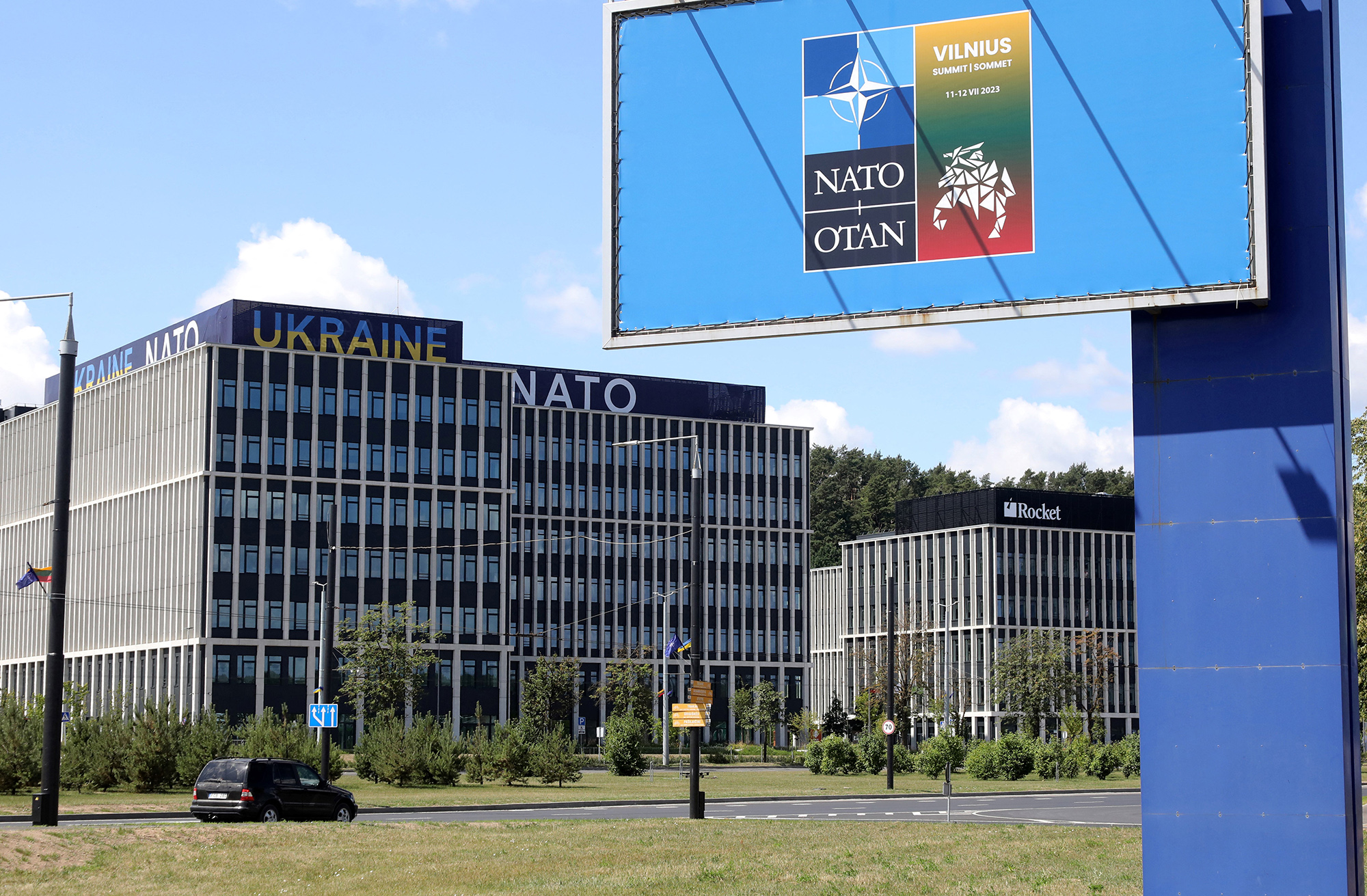 Austragungsort des Nato-Gipfels in der litauischen Hauptstadt Vilnius (Bild: Petras Malukas/AFP)