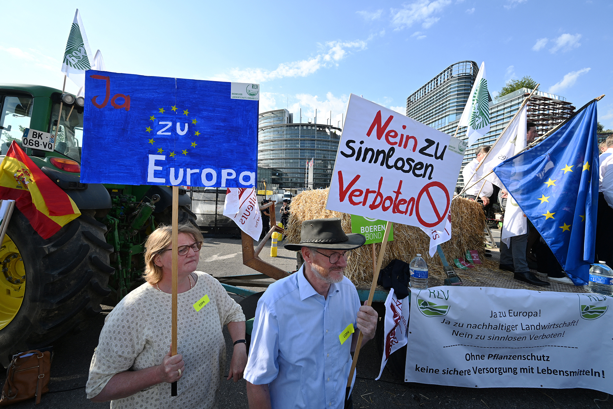 Proteste vor dem Europaparlament in Straßburg (Bild: Frederick Florin/AFP)
