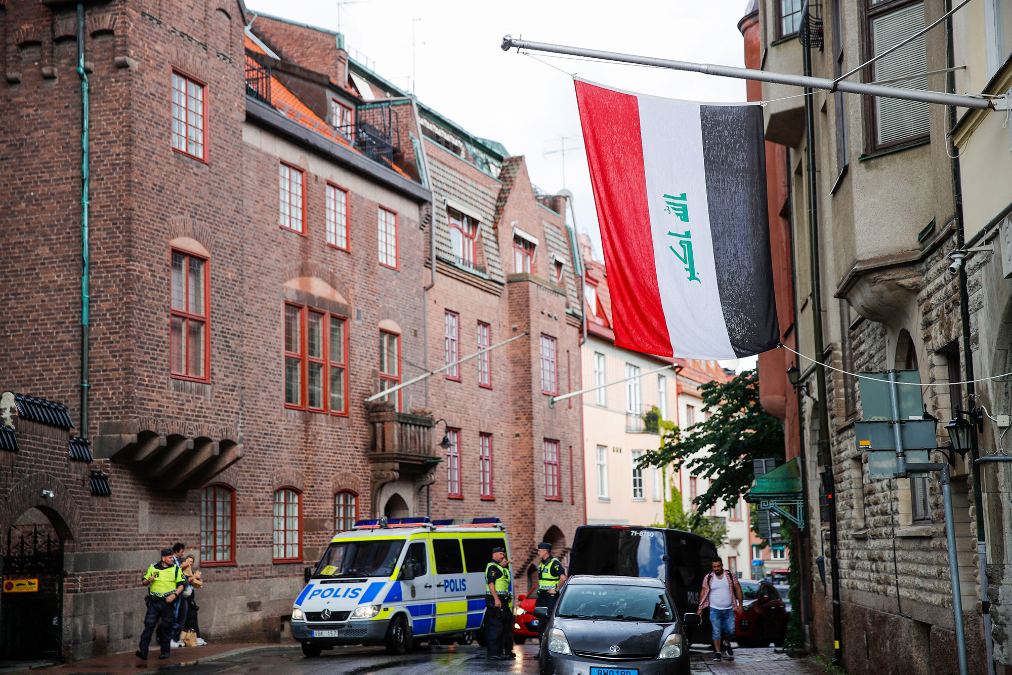 Die iranische Botschaft in Stockholm am Donnerstag (Bild: Caisa Rasmussen/TT News Agency/AFP)