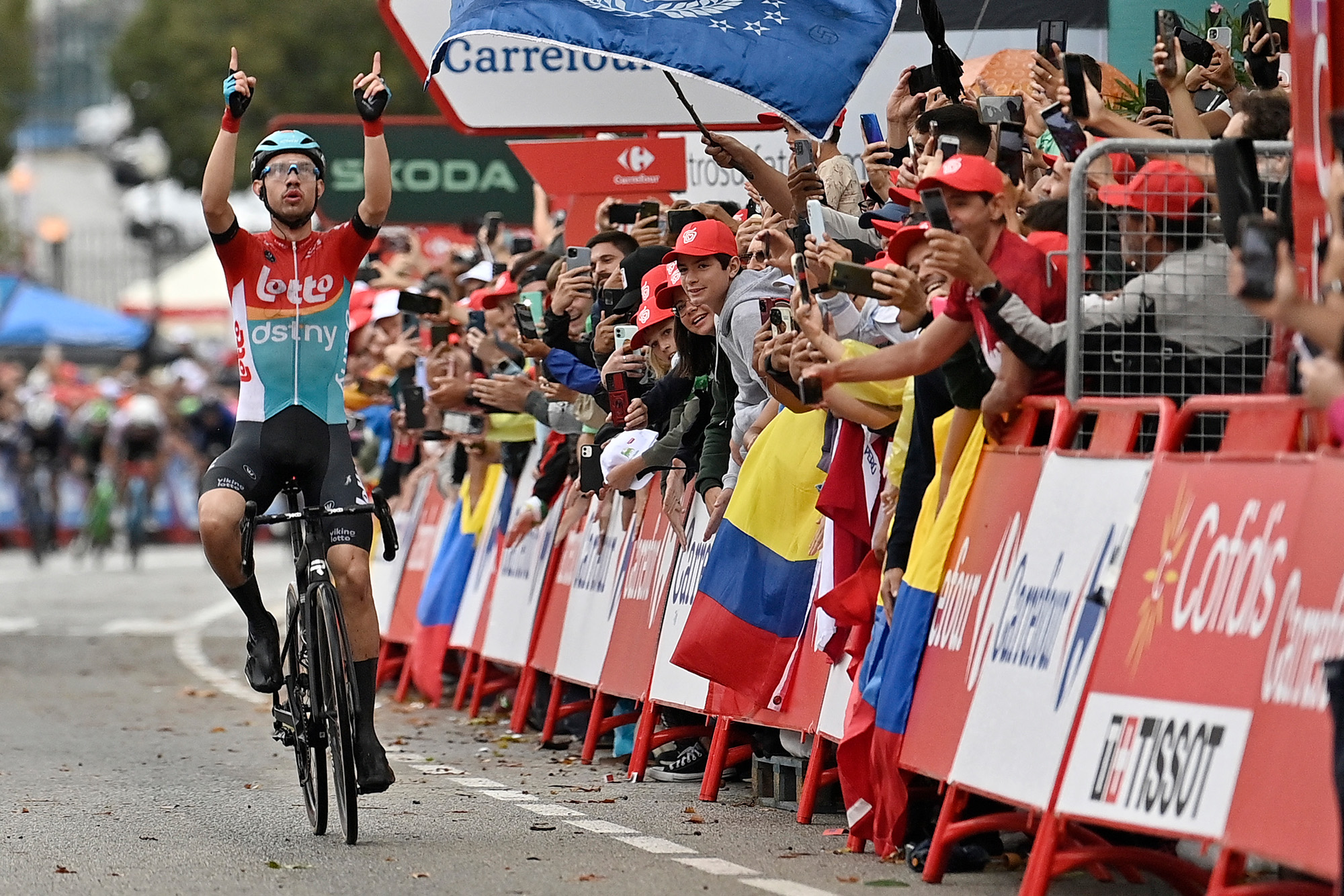 Andreas Kron siegt in der zweiten Etappe der Vuelta (Bild: Pau Barrena/AFP)