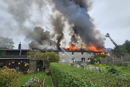 Brand in Hergenrath (Bild: Luc Frank)
