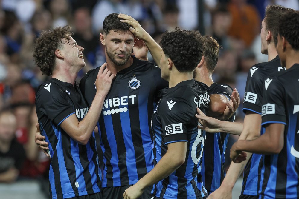 Roman Jaremtschuk nach dem Treffer zum 5:1 für Club Brugge (Bild: Bruno Fahy/Belga)