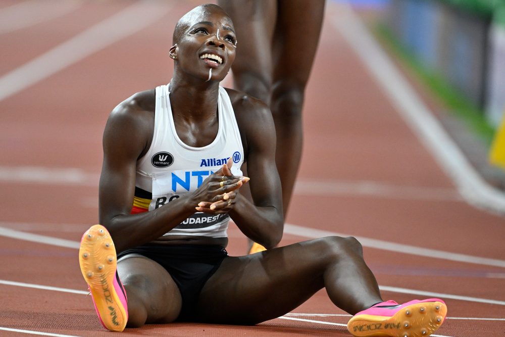 Cynthia Bolingo am Mittwoch bei der Leichtathletik-WM in Budapest (Bild: Eric Lalmand/Belga)