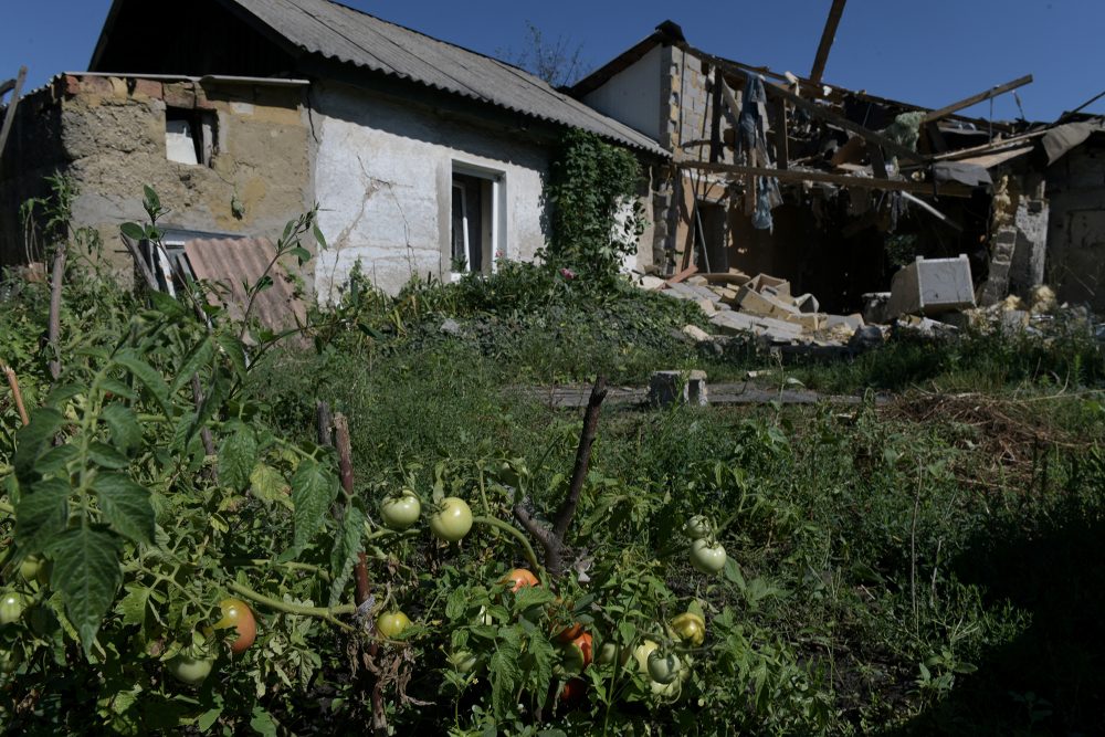 Zerstörungen im Gebiet Donezk am Sonntag (Bild: AFP)