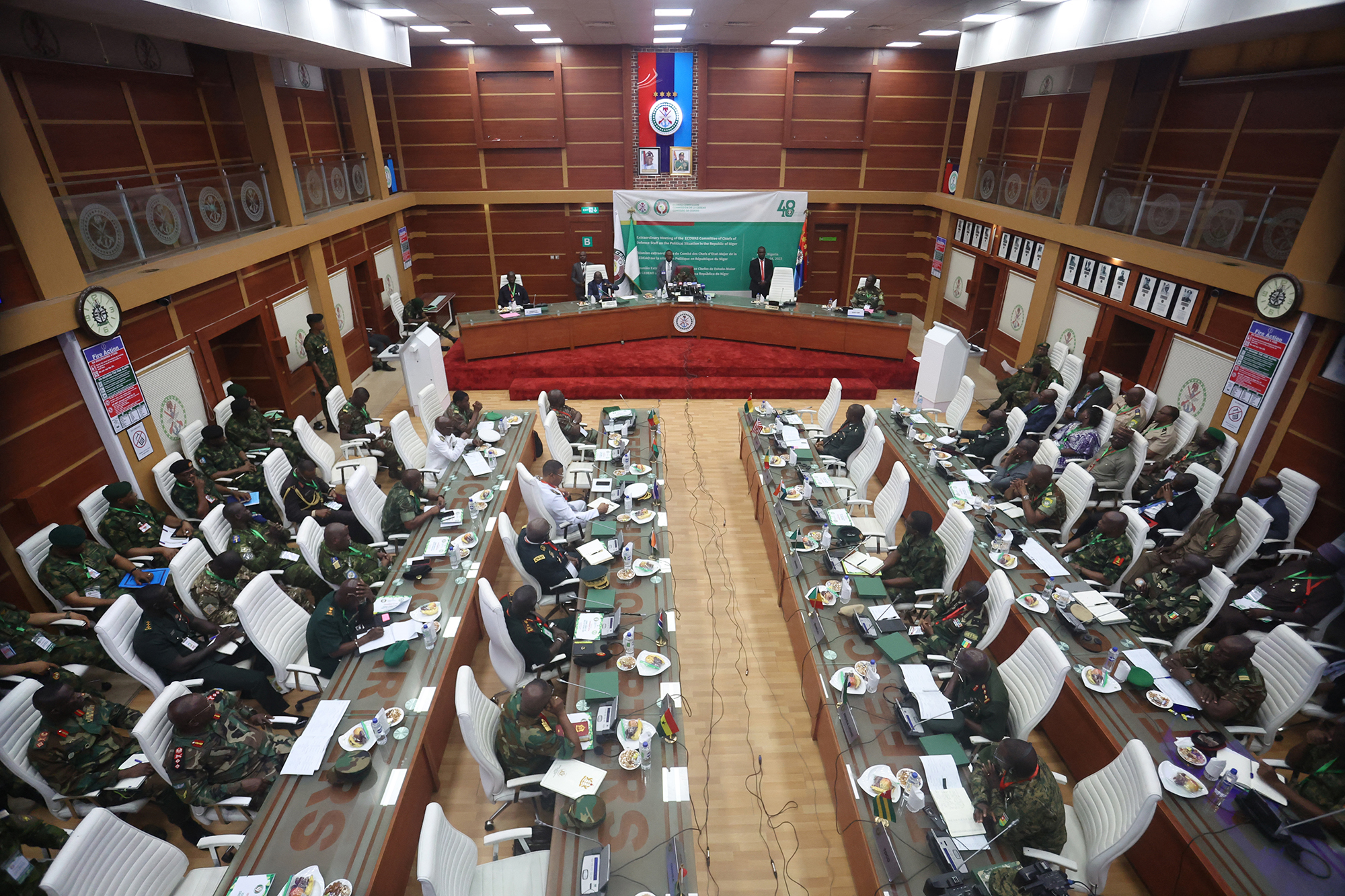 Treffens der Ecowas-Militärchefs in Abuja, Nigeria (Bild: Kola Sulaimon/AFP)