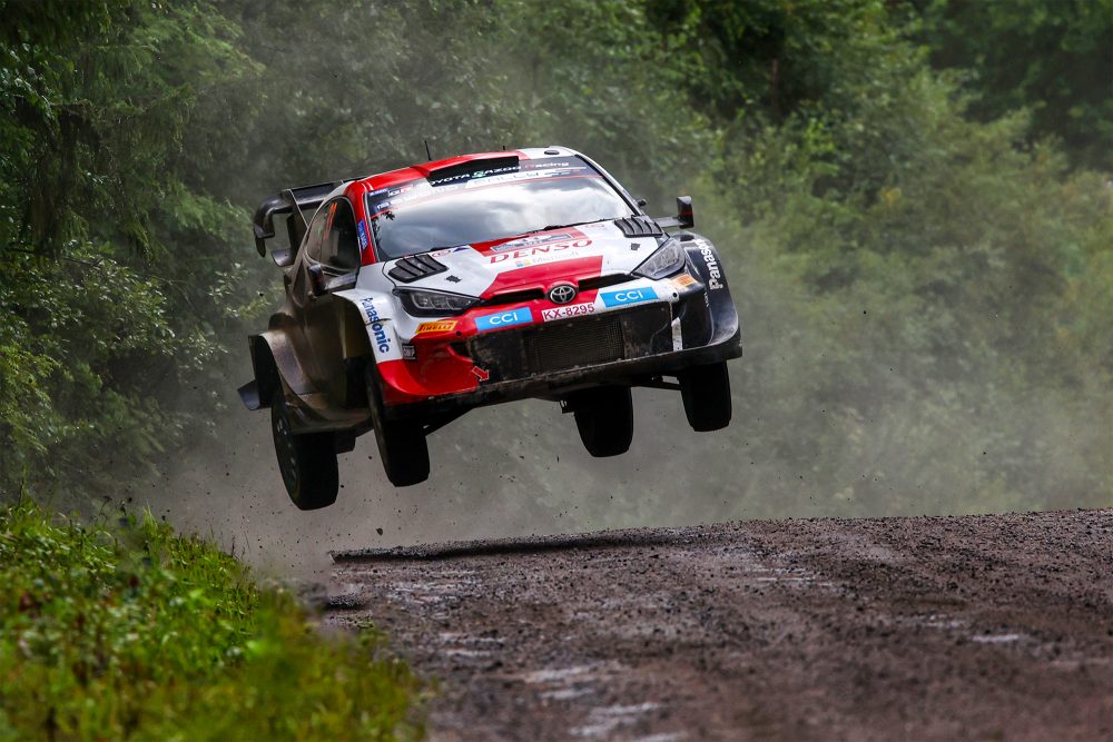 Elfyn Evans/Scott Martin bei der Rallye Finnland (Bild: Toyota Gazoo Racing WRT)