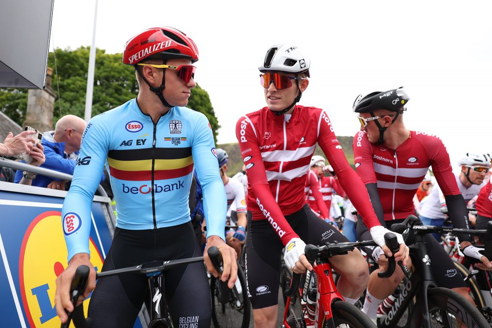 Remco Evenepoel vor dem Start (Bild: David Pintens/Belga)