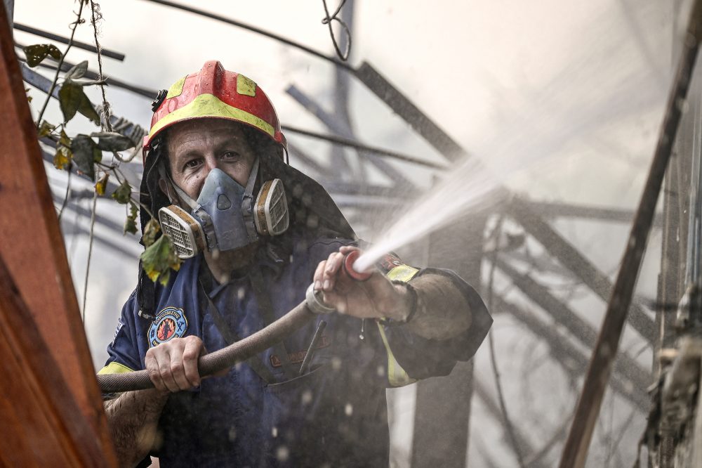 Griechischer Feuerwehrmann