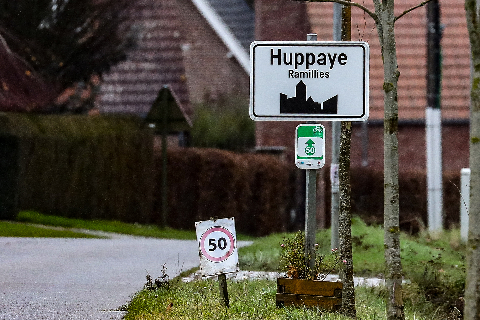 Ortsshild von Huppaye (Bild: Bruno Fahy/Belga)