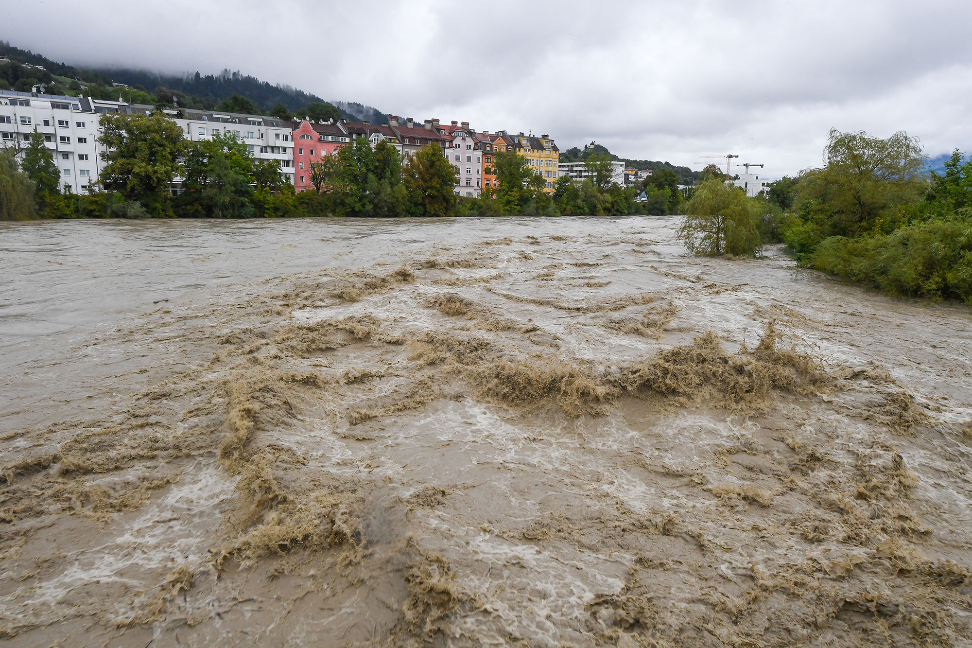 Innsbruck am Montag (Bild: Erich Spiess/AFP)