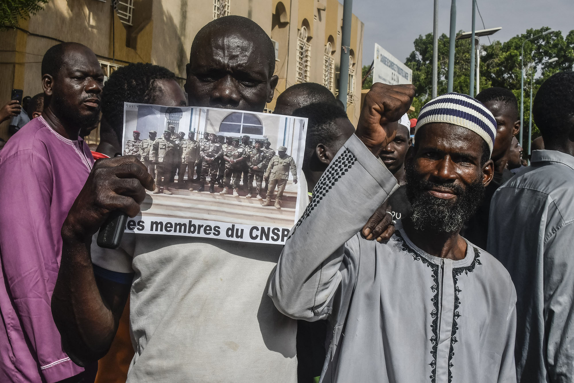 Unterstützer der Putschisten in Niger