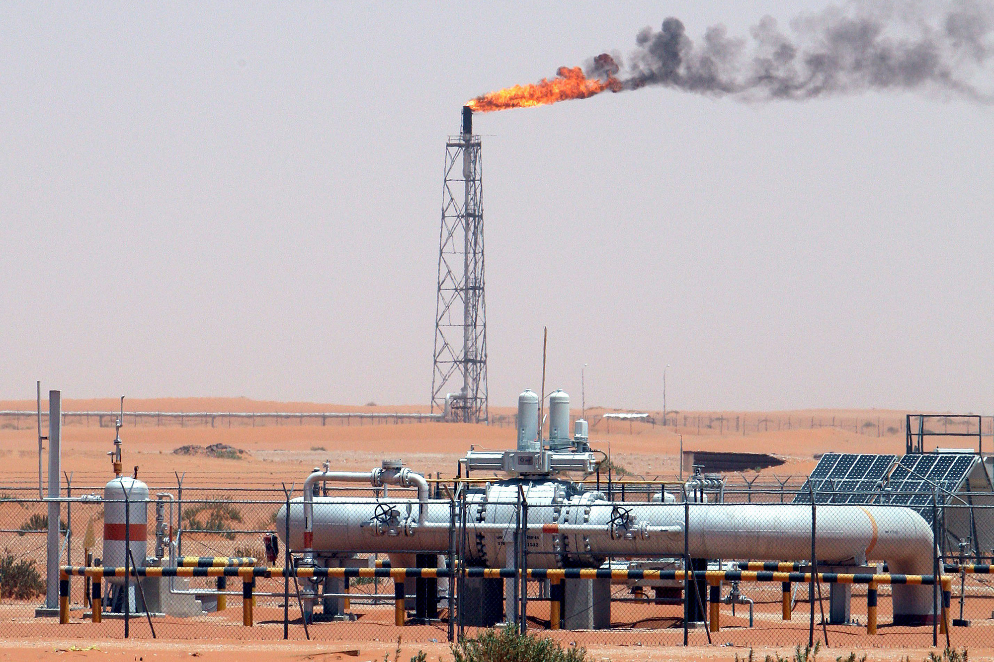 Khurais-Ölfeld, etwa 160 km von der saudi-arabischen Hauptstadt Riad entfernt (Archivbild: Ali Haider/EPA)